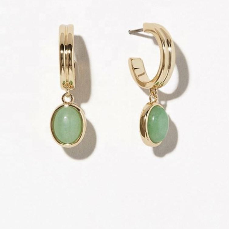 Boucles d’oreille en Jade