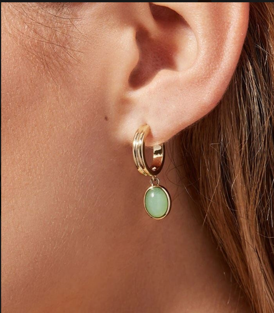 Boucles d'oreilles en Jade