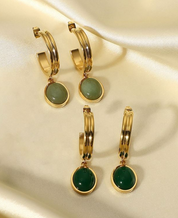 Boucles d'oreilles en Jade