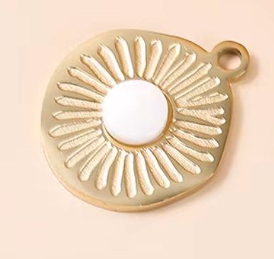 Pendentif agate blanche