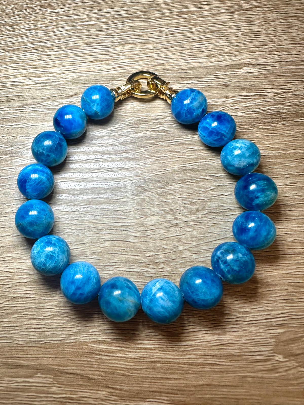 Apatite bleue AA+ / 18 - 19 cm